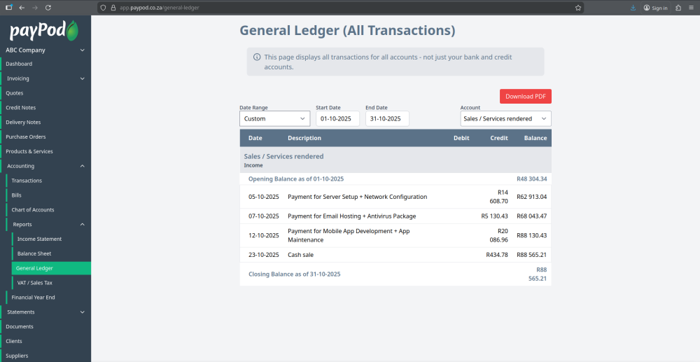 Tracking Revenue on payPod